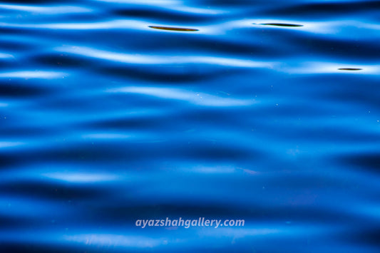 Artistic, blue water calm waves